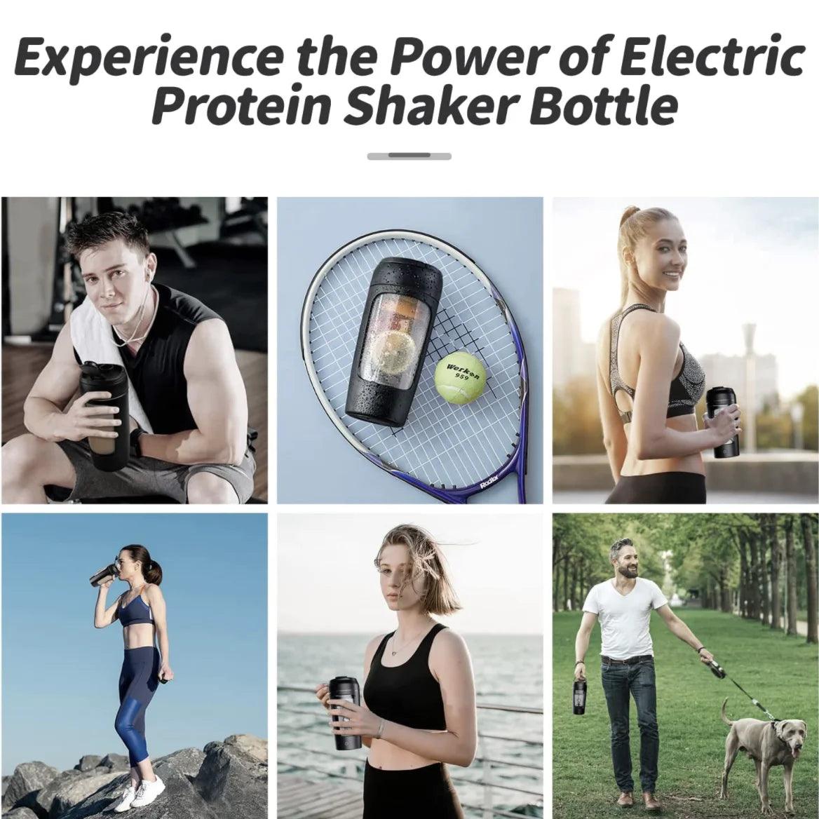 650ml Rechargeable USB Electric Portable Whey Protein Shaker Bottle - Fully Automatic Stirring Cup for Gym and Cocktail Blending, BPA-Free - Universal Wellness Group Pty Ltd