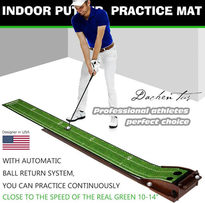 Golf Putting Mat Putting Mat for Indoors Putting Green, Mini Golf, Putting Mat Indoor Golf Matt Putting Green with Automatic Ball Return for Indoor and Outdoor, Office - Universal Wellness Group Pty Ltd