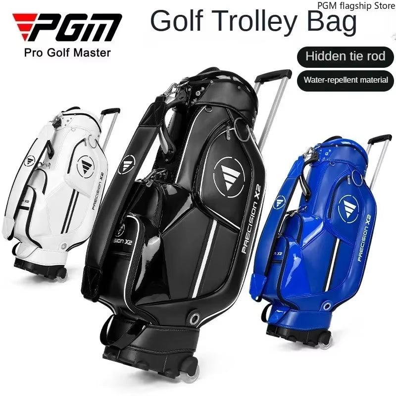 Golf Bag, Men'S and Women'S Trolley Bag, Portable Tug Pulley Club Bag QB029 - Universal Wellness Group Pty Ltd
